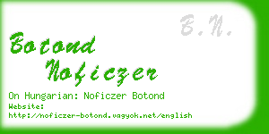 botond noficzer business card